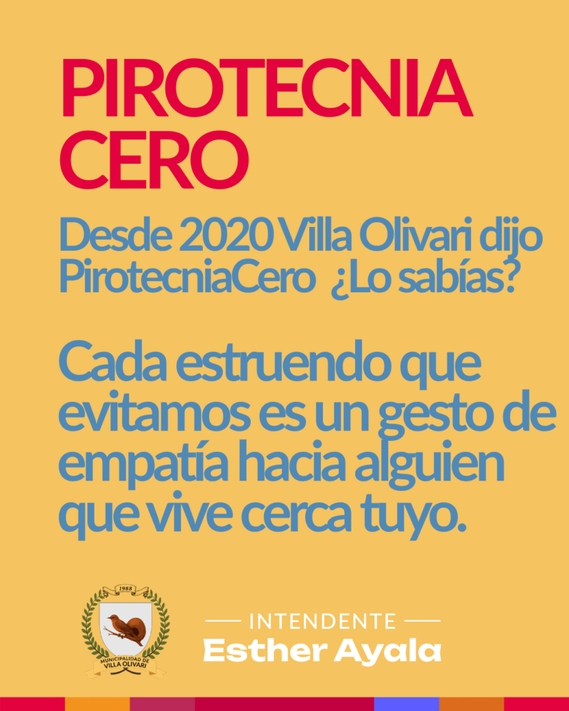 Lanzamiento de la Campaña Pirotecnia Cero en Villa Olivari