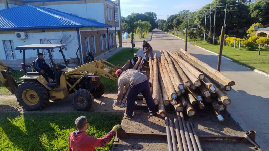 Villa Olivari avanza en la renovación de su tendido eléctrico con una importante inversión municipal